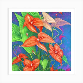 Anthurium Flowers 11 Art Print