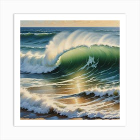 Sun Surf Art Print 3 Art Print