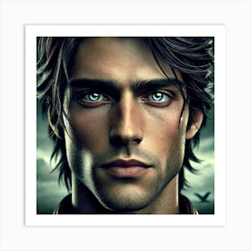 Rurik Ashheart Closeup Portrait Art Print