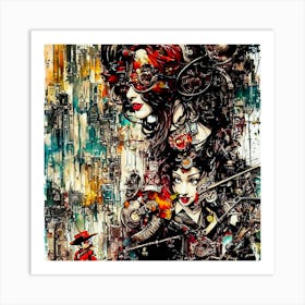 Steampunk Women Art Print