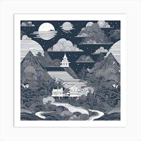 Moonscape Art Print