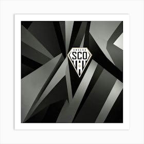 Angers SCO Logo Wall Arts 6 Art Print