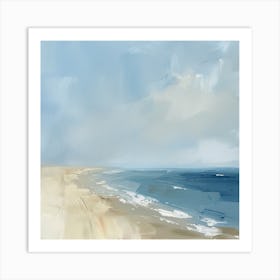 Beach At Sunrise Art Print