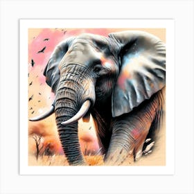 Wild Animal Illustration 105 Art Print