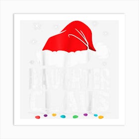 Daughter Claus Christmas Pajama Family Matching Xmas Art Print