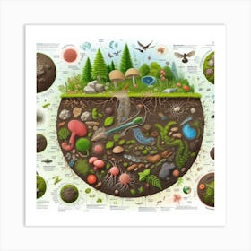 Earth'S Ecosystem Art Print