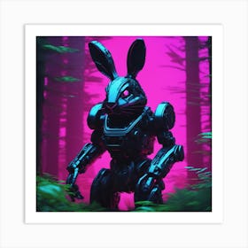 Robot Bunny 1 Art Print