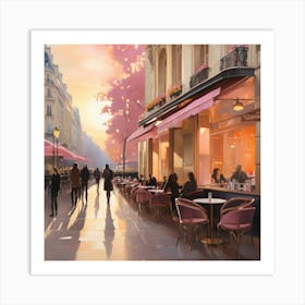 Paris At Sunset.5 Art Print