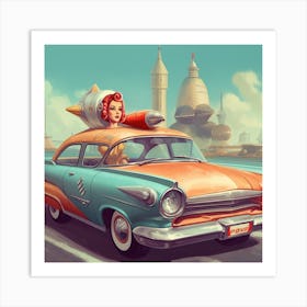 Sci-Fi Car Art Print