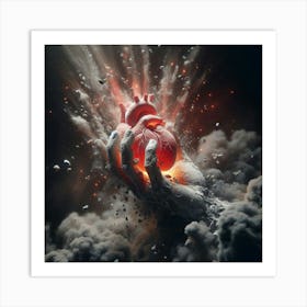 Heart Of Fire 8 Art Print