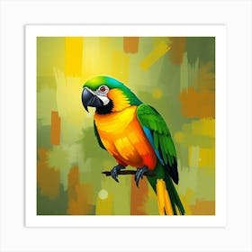 Colorful Parrot 3 Art Print