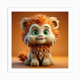 Cute Lion 6 Art Print