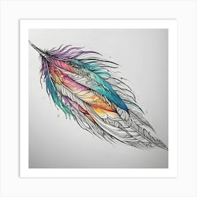 Feather Feather Feather 24 Art Print