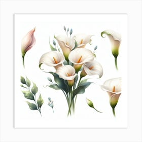 Calla lilies 3 Art Print