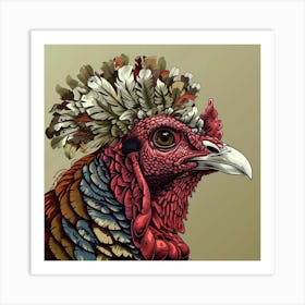 Turkey Head 1 Art Print