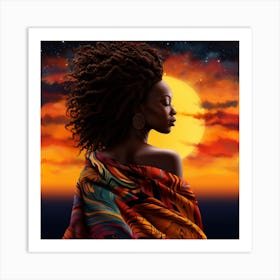 Afro-American Woman 9 Art Print