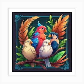 Birds Of A Feather Art Print 2 Art Print