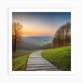 Path To The Sunset 4 Art Print