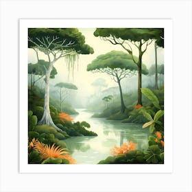 Jungle River Art Print