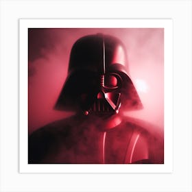 Darth Vader Shrouded In Red Fog Star Wars Art Print Art Print