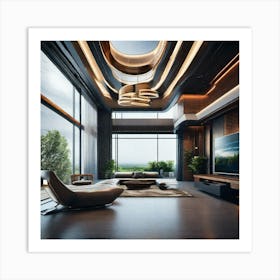 Modern Living Room 1 Art Print