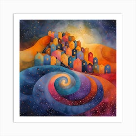 Spiral City Art Print