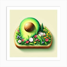 Avocado On Toast 1 Art Print