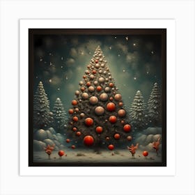 Whispering Yuletide Pines Art Print