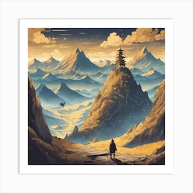 Asian Landscape Art Print