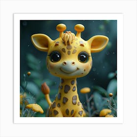 Giraffe 82 Art Print