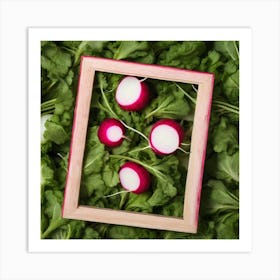 Radishes In A Frame 4 Art Print