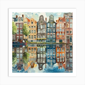 Amsterdam Houses 5 Art Print