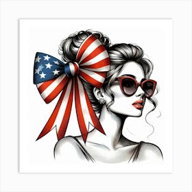 Fashionable woman 3 Art Print