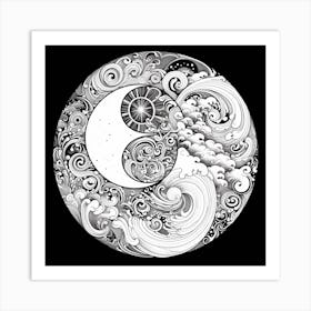 Yin Yang 35 Art Print