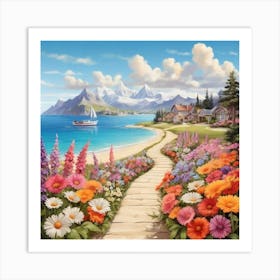 Path To The Sea 6 Art Print