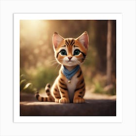 Tiger Kitten 1 Art Print