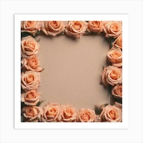 Frame Of Roses 6 Art Print