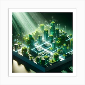 Futuristic Cityscape 26 Art Print