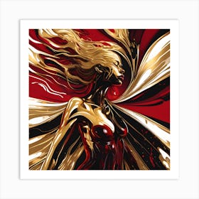 Golden Goddess Art Print