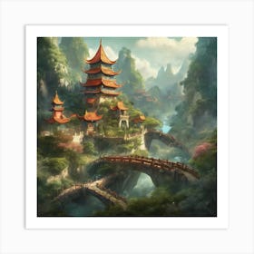 Chinese Pagoda 1 Art Print