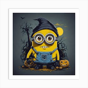 Minion Halloween Art Print