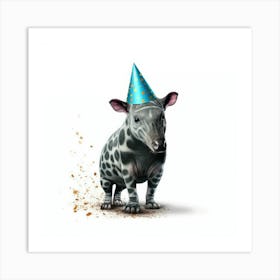 Birthday Tapir Art Print