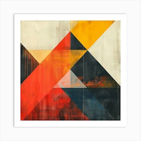 Abstract Triangles 3 Art Print