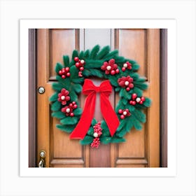 Christmas Wreath Art Print