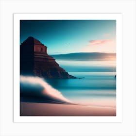 Sunrise At The Beach Art Print