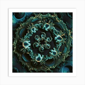 Fractal Mandala Art Print