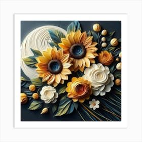 Quilling Art 1 Art Print