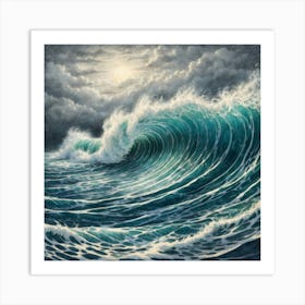 Ocean Wave 1 Art Print