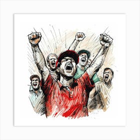 Football Soccer Fans Art Print