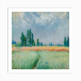 Champ De Blé (1881) Art Print